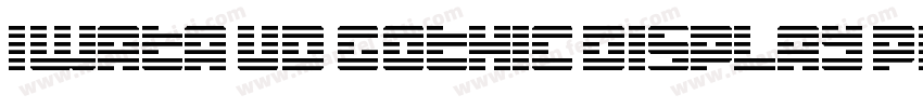Iwata UD Gothic Display Pro Heavy字体转换